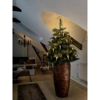 👉 Konstsmide 2036-010 Kerstboomverlichting Binnen Energielabel: LED werkt op het lichtnet 15 LED Warm-wit Verlichte lengte: 5.6 m