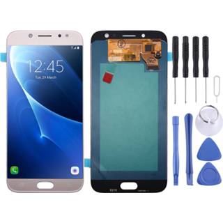 👉 Digitizer goud active Mobiel||||Mobiel>Reparatie Oled Materiaal LCD-scherm en Volledige montage voor Galaxy J7 (2017), J730F / DS, J730FM DS (goud) 7442935689647