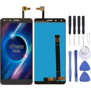 👉 Digitizer zwart active onderdelen Lcd-scherm en Full Assembly voor Alcatel Pop 4 7070 / OT-7070 OT7070 7070X 7070Q 7070A 7070I (zwart) 6922017567717