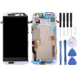 👉 Digitizer wit active onderdelen Lcd-scherm en volledige montage met frame voor HTC One M8 Dual SIM (wit) 6922838513566