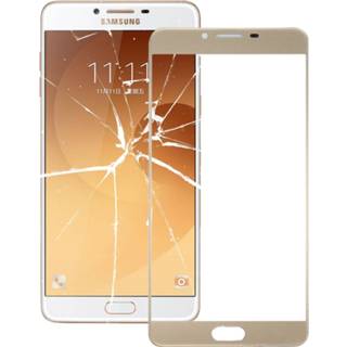 👉 Lens goud active Mobiel||||Mobiel>Reparatie Voorzijde buitenste glazen voor Galaxy C9 Pro / C900 (goud) 6922464624193