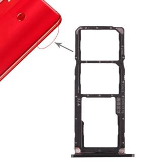 👉 Zwart active onderdelen 2 x SIM-kaartvak / Micro SD-kaart Lade voor Huawei Honor 8X Max (zwart) 6922426416767