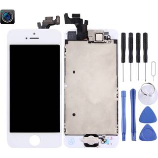 👉 Digitizer wit active onderdelen Lcd-scherm en volledige montage met camera aan de voorkant voor iPhone 5 (wit) 7442935636603