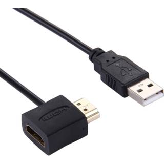 👉 Active computer mannen 50 cm HDMI female + Male naar USB 2.0 mannelijke connectoradapterkabel 6922330398180