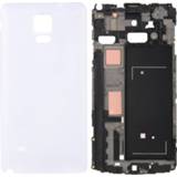 👉 Bezel wit active Mobiel||||Mobiel>Reparatie Volledige behuizing Cover (voorkant LCD Frame Plate + batterij achterkant) voor Galaxy Note 4 / N910V (wit) 6922332297139