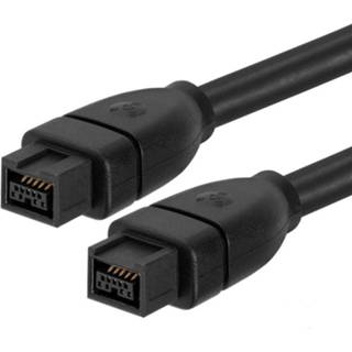 👉 Zwart active computer Firewire 800 IEEE1394B 9-pens naar male kabel, lengte: 1,8 m (zwart) 6922255069042