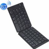👉 Mobiele telefoon zwart active computer MC Saite MC-B047 78-toetsen opvouwbaar Ultradun leer-Bluetooth 3.0-toetsenbord voor telefoon, tablet-pc, laptop (zwart) 6922789957549