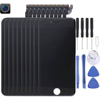 👉 Digitizer zwart active onderdelen 10-PCS LCD-scherm en Full Assembly voor iPhone 6 (zwart) 6922375666886