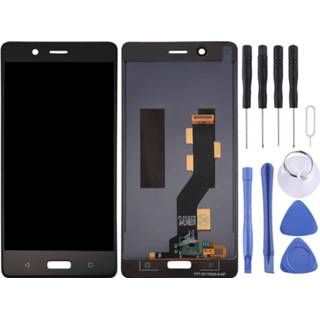 👉 Digitizer zwart active onderdelen Lcd-scherm en Full Assembly voor Nokia 8 (zwart) 6922059726196