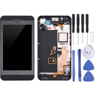 👉 Digitizer zwart active onderdelen Lcd-scherm en volledige montage met frame voor BlackBerry Z10 4G (zwart) 6922035170036