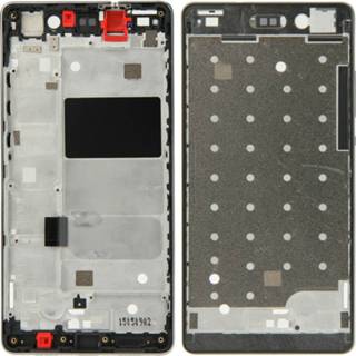 👉 Zwart active onderdelen Huawei P8 Lite voorkant behuizing LCD-frame bezelplaat (zwart) 6922867044963
