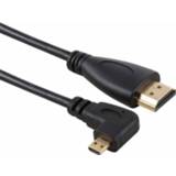 👉 Active computer mannen 50 cm 4K HDMI mannelijk naar micro linkshandig mannetje Vergulde connectoradapterkabel 6922241871109