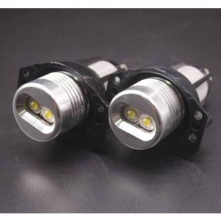 👉 Gloeilamp wit active 2 STKS DC 12-24 V 6 W 800LM 2-LED Auto Angel Eyes voor BMW E90 / E91, (Wit Licht) 6922488600715