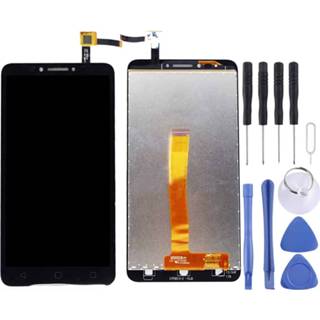 👉 Digitizer zwart active onderdelen Lcd-scherm en Volledige montage voor Alcatel One Touch Pixi 4 6 4G / 9001 (zwart) 6922512196092