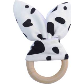 Bijtring hout active baby's Baby Konijn Oor Veilig Organische Koe