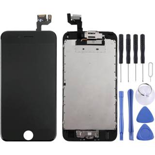 👉 Zwart active onderdelen Digitizer-assembly (camera aan de voorkant + originele lcd frame aanraakscherm) voor iPhone 6s (zwart) 6922918751512