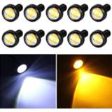 👉 Wit geel SMD active 10 STKS 20 W 4 LEDs 5630 Licht + Dagrijlicht Turn Light Eagle Eye Licht, DC 12 V, kabellengte: 90 cm 6922587729898