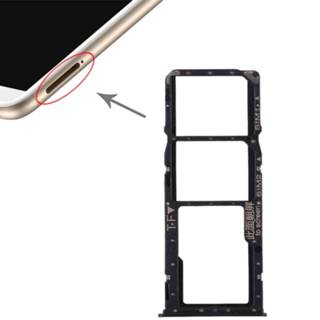 👉 Zwart active onderdelen 2 SIM-kaartvak + Micro SD-kaart Lade voor Huawei Enjoy 8 Plus (zwart) 6922879581807