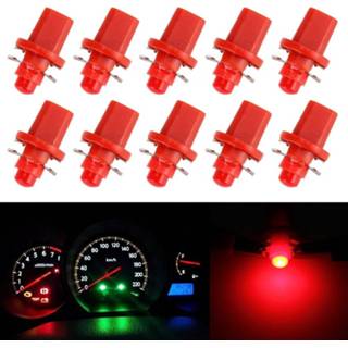 👉 Dashboard rood active 10 STKS 0.4 W B8.5 Wedge Instrument Panel COB LED Licht Gauge Cluster Indicator Lamp (Rood Licht) 7442935324395