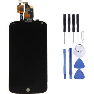 👉 Zwart LG active onderdelen 2 in 1 voor Nexus 4 / E960 (origineel LCD + origineel aanraakscherm) Digitizer-montage (zwart) 6922522655923