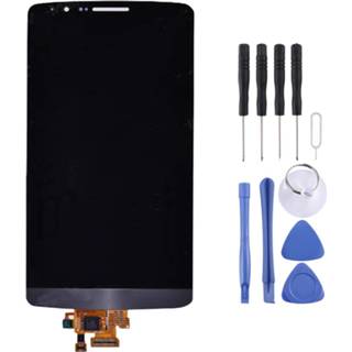 👉 Digitizer zwart active onderdelen Origineel LCD-scherm en Full Assembly voor LG G3 / D850 D851 D855 (zwart) 6922341618338