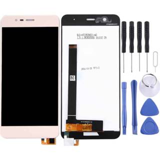 👉 Digitizer goud active onderdelen Asus ZenFone 3 Max / ZC520TL X008D (038 versie) LCD-scherm en volledige montage (goud) 6922409408628