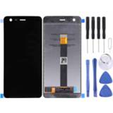 👉 Digitizer zwart active onderdelen Lcd-scherm en Full Assembly voor Nokia 2 (zwart) 6922586848569