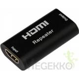 Video extender zwart Techly IDATA HDMI2-RIP4KT audio/video AV-repeater 8051128100501