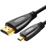 👉 Mobiele telefoon active computer 1.8m Vergulde 3D 1080P Micro HDMI Male naar kabel voor telefoon, camera's, GoPro 6922215056099