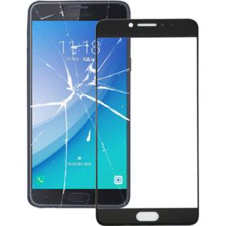 👉 Lens zwart active Mobiel||||Mobiel>Reparatie Voorzijde buitenste glazen voor Galaxy C7 Pro / C701 (zwart) 6922375864275