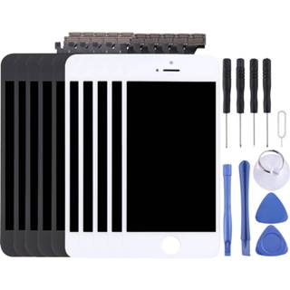 👉 Digitizer zwart active onderdelen 5 PCS Black + PC's LCD-scherm en Full Assembly voor iPhone 6922323228395