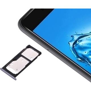 👉 Grijs active onderdelen Huawei Enjoy 7 Plus / Y7 Prime SIM-kaartvak&SIM Micro SD-kaartlade (grijs) 7442935735764