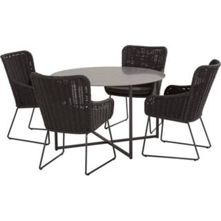 👉 Tuinset aluminium active Wing Quatro dining 120cm rond 5-delig 4 Seasons Outdoor