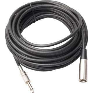 👉 Microfoon 7,6 m XLR 3-pins Male naar 1/4 inch (6,35 mm) mono afgeschermde audiokabel