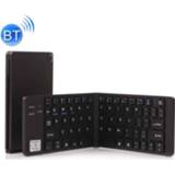 👉 Zwart active computer GK228 Uiterst dun opvouwbaar Bluetooth V3.0-toetsenbord, ingebouwde houder, ondersteuning voor Android / iOS Windows-systeem (zwart) 6922692328672