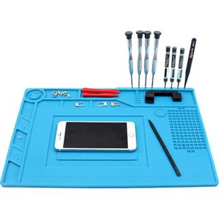 👉 Blauw active Mobiel||||Mobiel>Reparatie JIAFA S-150 onderhoudsplatform Hittebestendig reparatie-isolatieschijf Siliconematten met schroeven Positie (blauw) 6922106715364