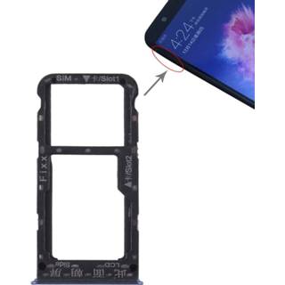 👉 Blauw active onderdelen SIM-kaartvak + / Micro SD-kaart voor Huawei P smart (Enjoy 7S) (blauw) 7442935752730