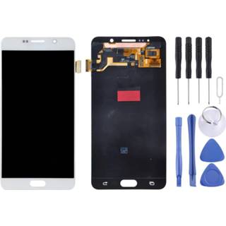 👉 Digitizer wit active Mobiel||||Mobiel>Reparatie Origineel LCD-scherm en Full Assembly voor Galaxy Note 5 / N9200, N920I, N920G, N920G DS, N920T, N920A (wit)