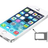👉 Zilver active onderdelen Originele Sim Card Tray Houder voor iPhone 5S (zilver) 6922987303476