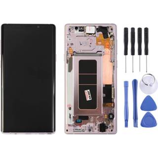 👉 Digitizer roze active Mobiel||||Mobiel>Reparatie Lcd-scherm en volledige montage met frame voor Galaxy Note9 / N960A N960F N960V N960T N960U (roze)