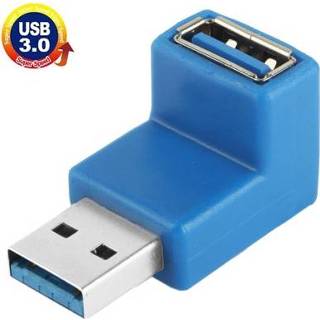 Blauw active computer USB 3.0 AM naar AF-kabeladapter met 90 graden hoek (blauw) 6922434320780