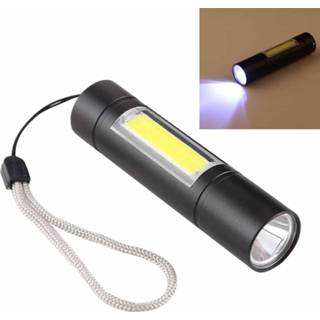 Zaklamp active A1 USB Opladen Waterproof Vaste Focus XPE + COB met 3 standen&opbergbox 6922986180030