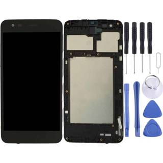 👉 Digitizer zwart active onderdelen Lcd-scherm en volledige montage met frame voor LG K4 2017 / M160 (zwart) 6922140957584