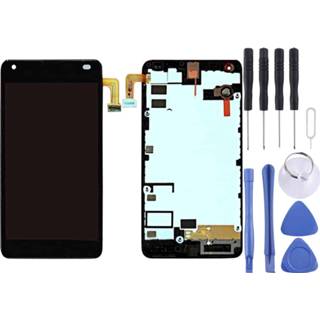 👉 Digitizer zwart active onderdelen Lcd-scherm en volledige montage met frame voor Microsoft Lumia 550 (zwart) 6922313105620