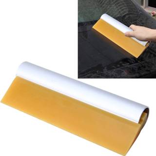 👉 Geel rubber zilveren metalen active Car Auto Body Surface Window Wrapping Film Yellow Scraper Sticker Tool met hendel 6922623625986