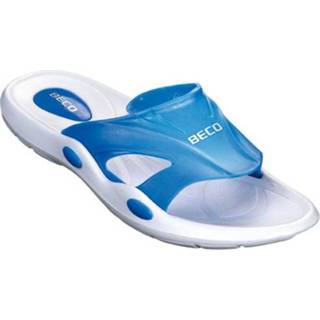 👉 Slippers blauw wit EVA 36 vrouwen Dames slipper, blauw/wit, maat 36**