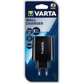 👉 Varta Wall Charger 27W 2 x USB 2.4A + Type C 3.0A 4008496986958