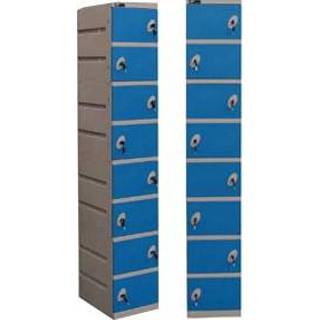👉 Locker kunststof K10, inclusief cilinderslot, 32x45x186 cm