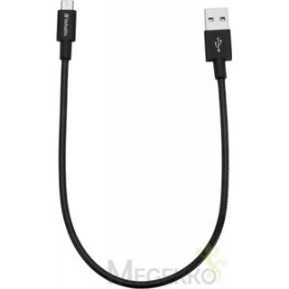 👉 Micro USB kabel zwart Verbatim Sync & Charge 30cm