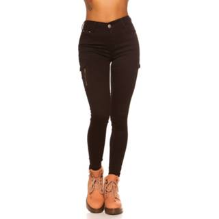 👉 Sexy Highwaist cargo skinny jeans Black